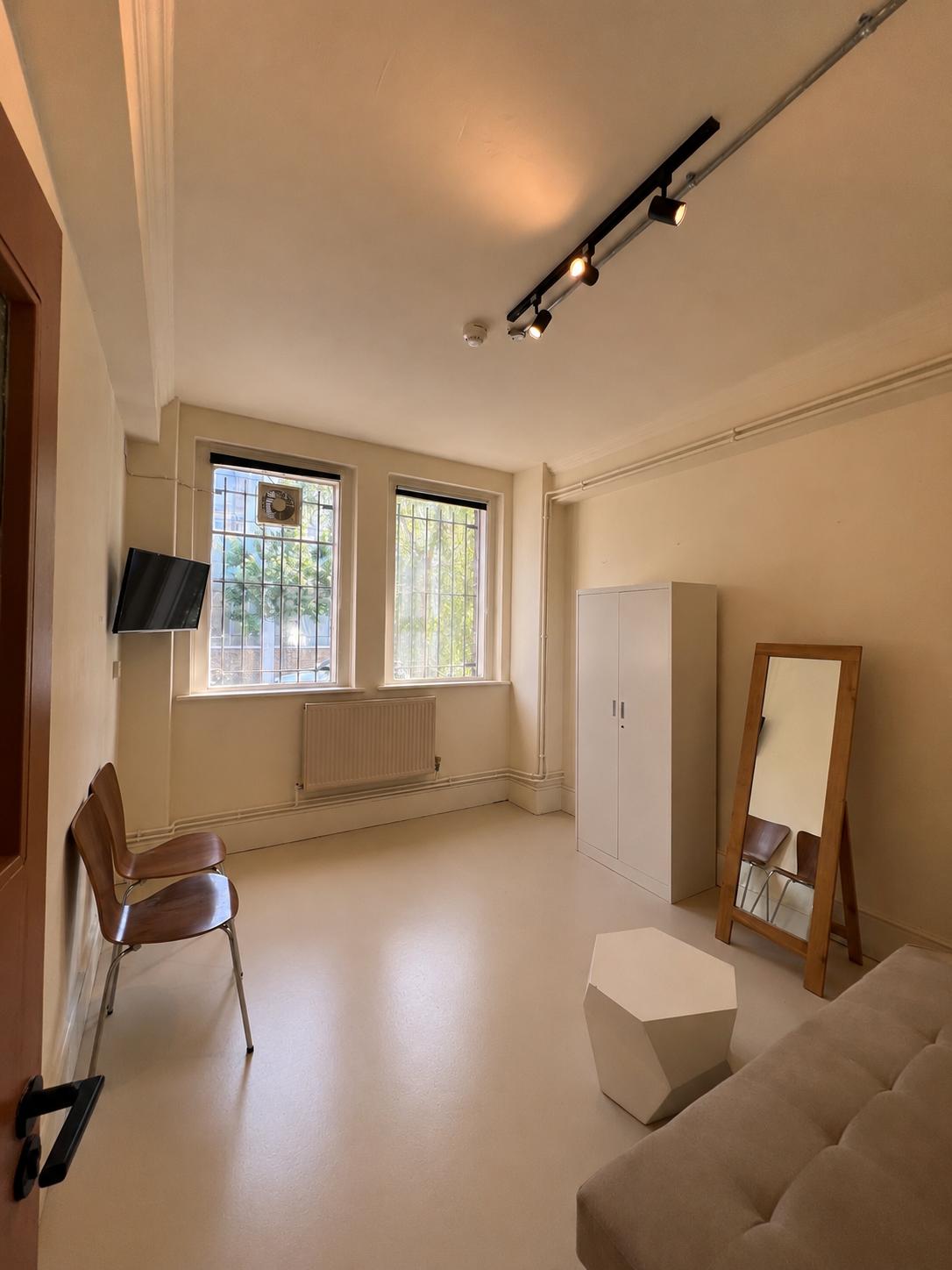 The Self-Tape Room — natural light and mirror
